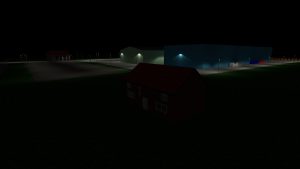 3D render commercial outdoor lighting